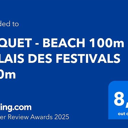 Suquet - Beach 100M & Palais Des Festivals 600M Cannes Exteriör bild